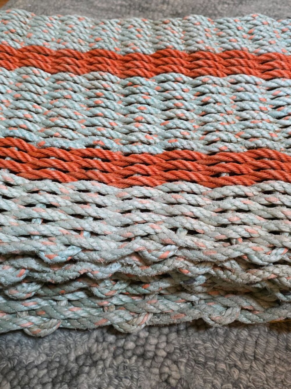 Made in Maine - Rope Rug 18"X32" - Picture 4 of 4